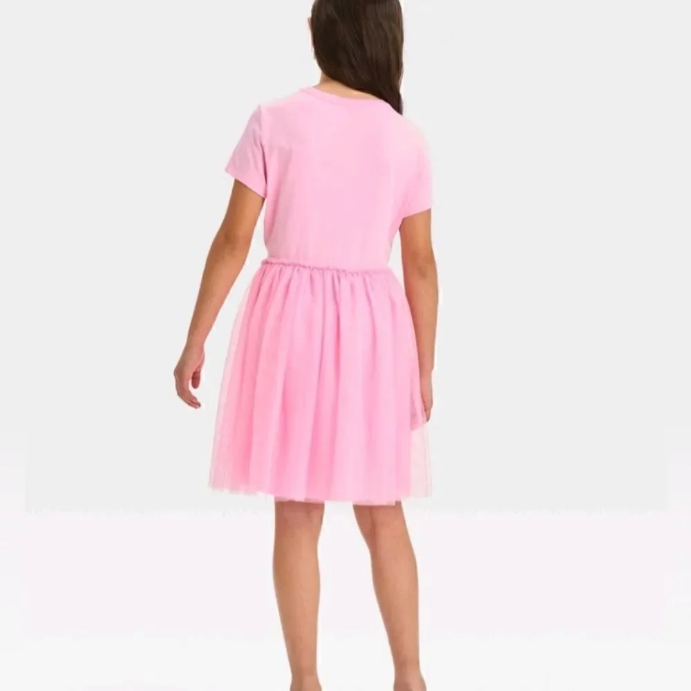 New Disney Minnie Mouse Bestie Valentine's Day Pink Tulle Dress